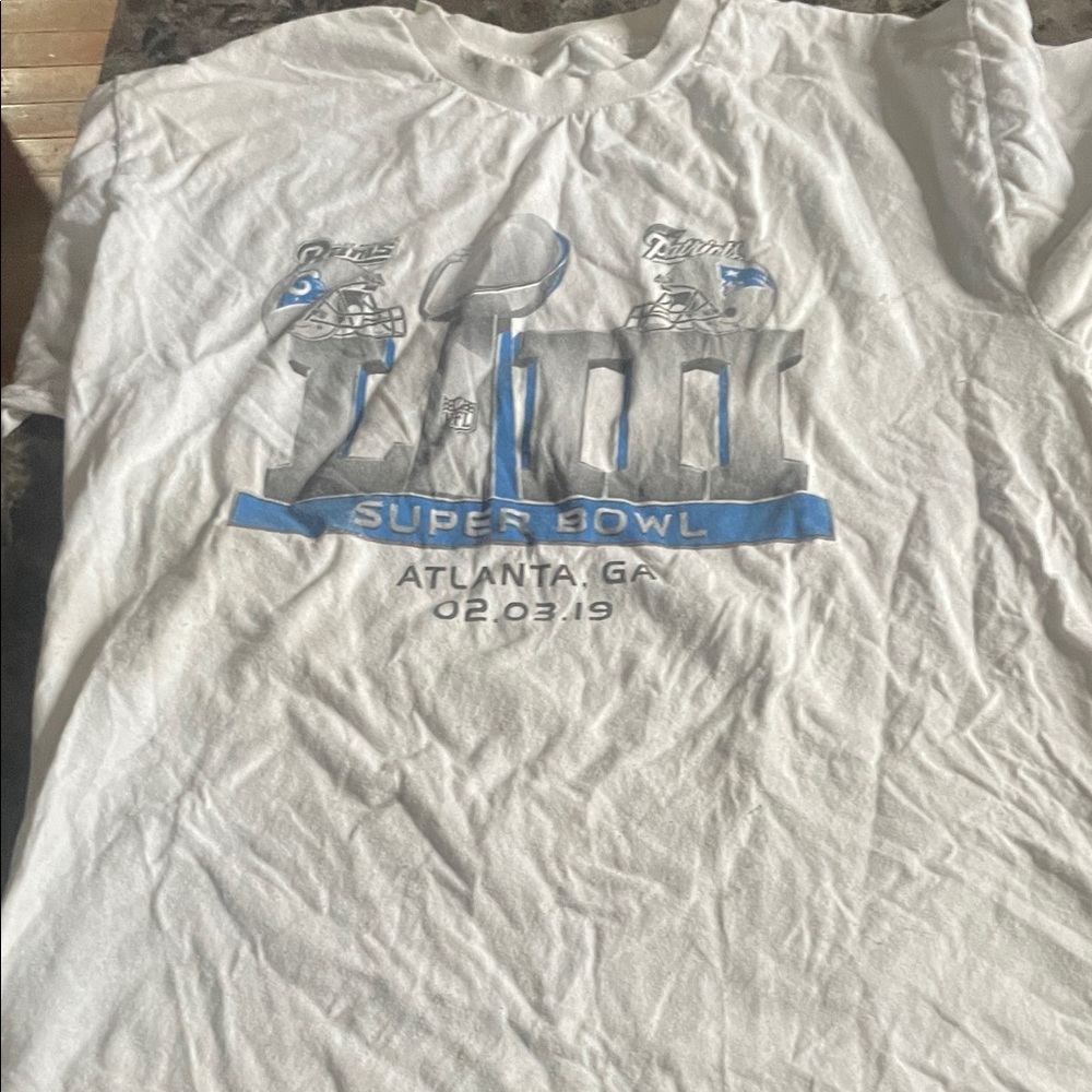 White Super Bowl Graphic Tee